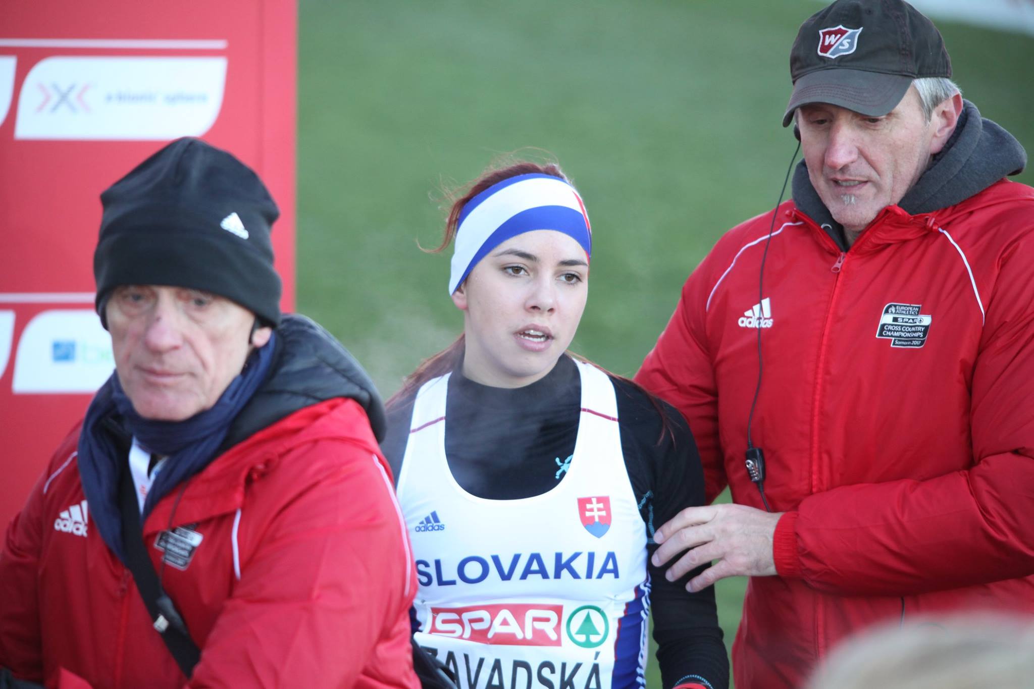 A second or two past the finish line. <br><br> European Cross-Country Championships ŠAMORÍN 2017